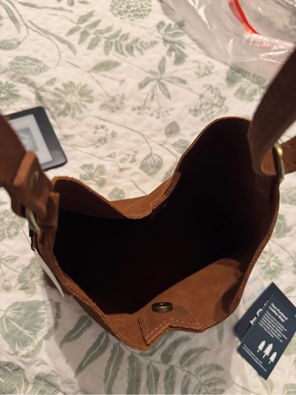 Portland Leather Jackson Suede Hobo Shoulder Bag